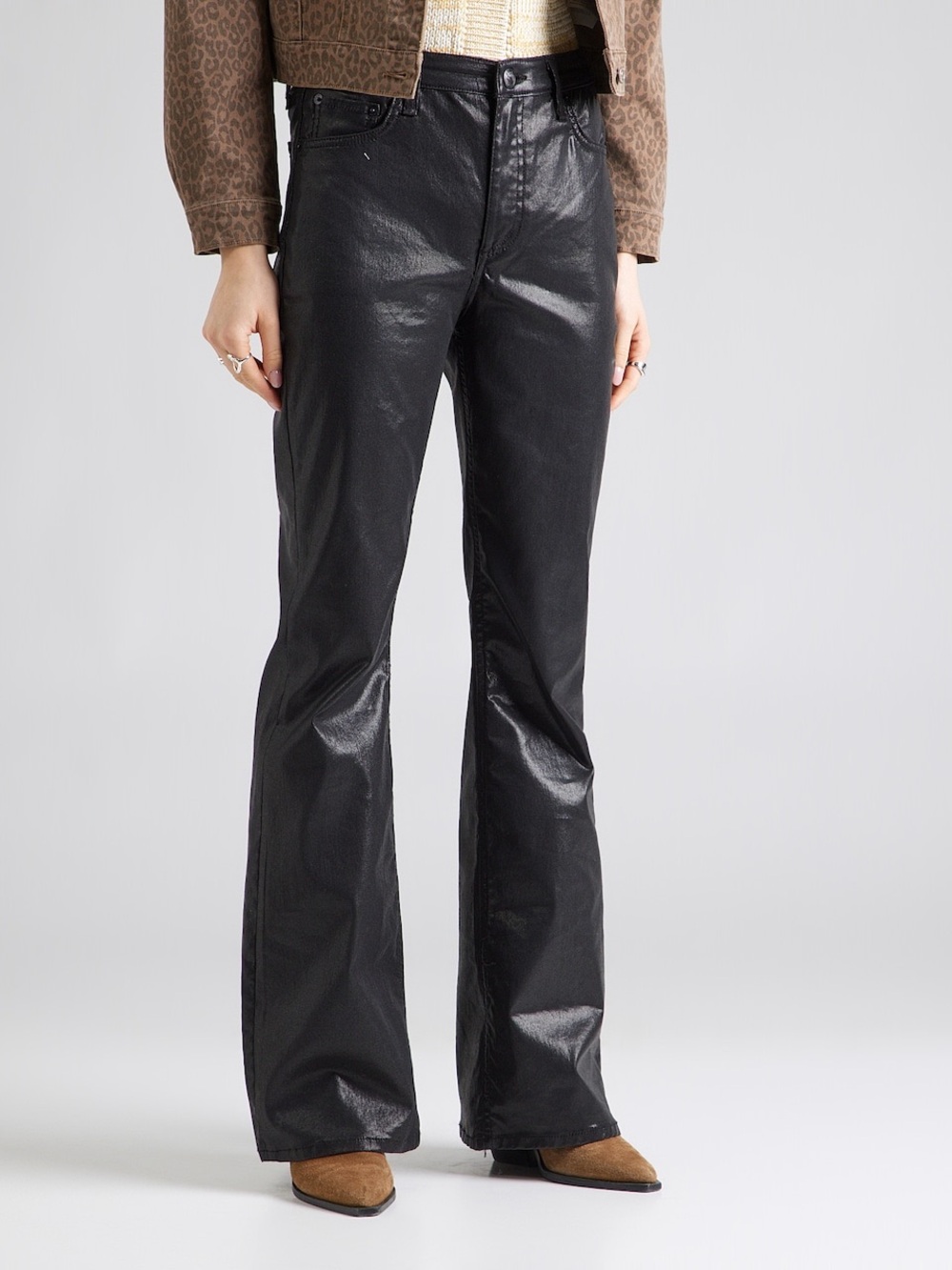 rag & bone Flared Jeans 'FLEXI DAHLIA' in Black